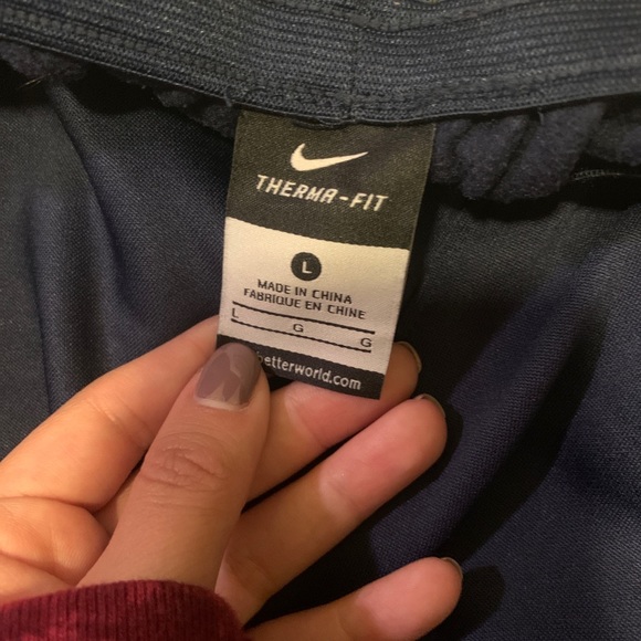 nike navy thermafit sweatpants - Picture 5 of 5